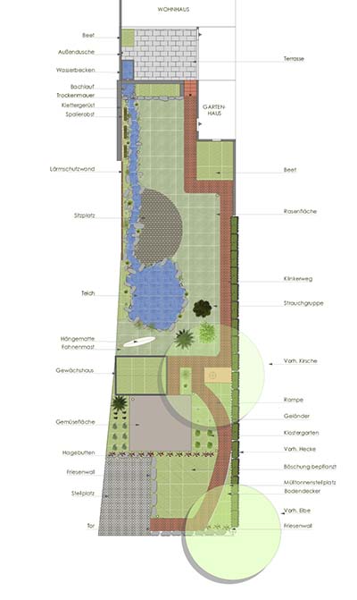 Entwurf Gartenplanung